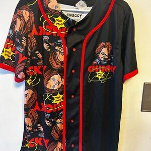 NWT Chucky Graphic Baseball Jersey Good Guy Hybrid Apparel
